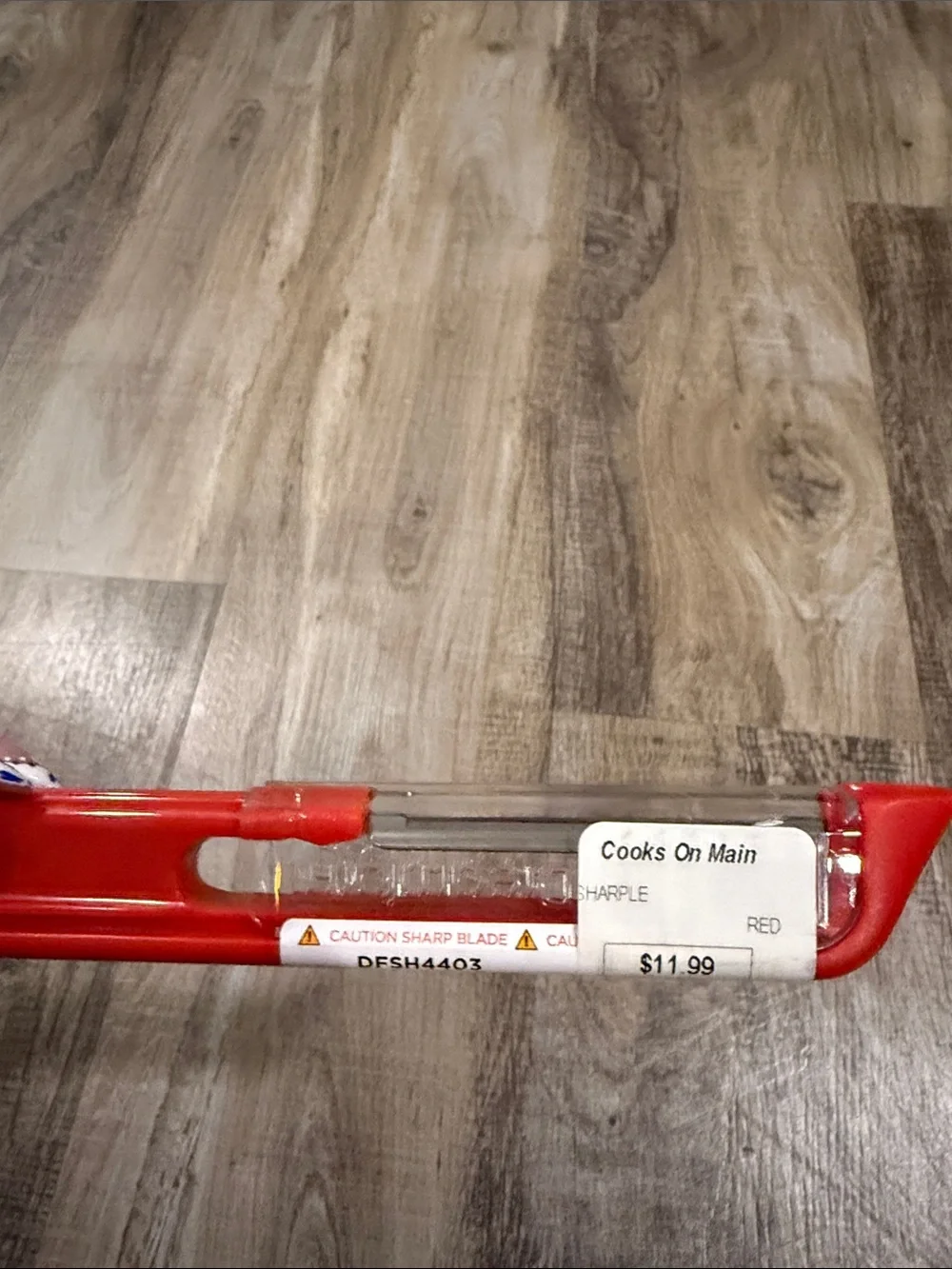 Red Plastic Safety protected peeler